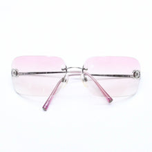 Load image into Gallery viewer, CHANEL シャネル サングラス アイウェア ラインストーン ココマーク ピンク 4017-D サイズ62◻︎17 120 美品 中古 4a005351