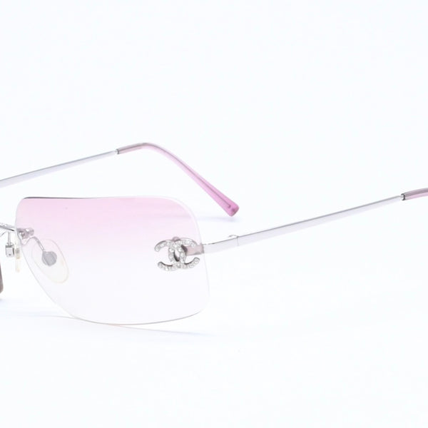 CHANEL シャネル サングラス アイウェア ラインストーン ココマーク ピンク 4017-D サイズ62◻︎17 120 美品 中古 4a005351