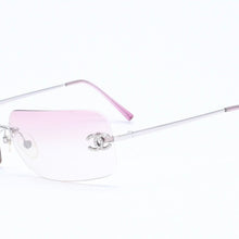 Load image into Gallery viewer, CHANEL シャネル サングラス アイウェア ラインストーン ココマーク ピンク 4017-D サイズ62◻︎17 120 美品 中古 4a005351