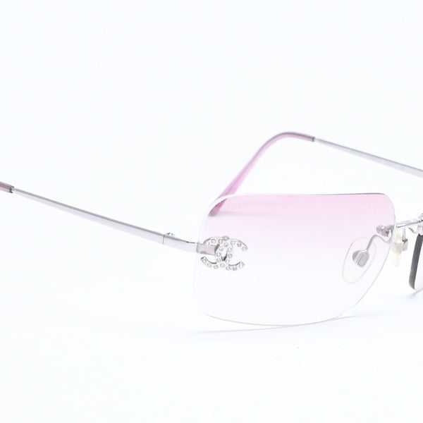 CHANEL シャネル サングラス アイウェア ラインストーン ココマーク ピンク 4017-D サイズ62◻︎17 120 美品 中古 4a005351