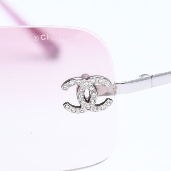 CHANEL シャネル サングラス アイウェア ラインストーン ココマーク ピンク 4017-D サイズ62◻︎17 120 美品 中古 4a005351