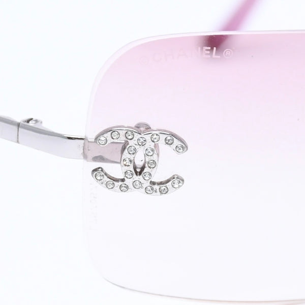 CHANEL シャネル サングラス アイウェア ラインストーン ココマーク ピンク 4017-D サイズ62◻︎17 120 美品 中古 4a005351