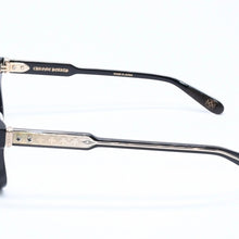 Load image into Gallery viewer, CHROME HEARTS クロムハーツ AMBIDIXTROUS ウェリントン型サングラス 伊達メガネ CHプラス BK-18KGP 53□21-151 日本製 美品 中古 4a005127