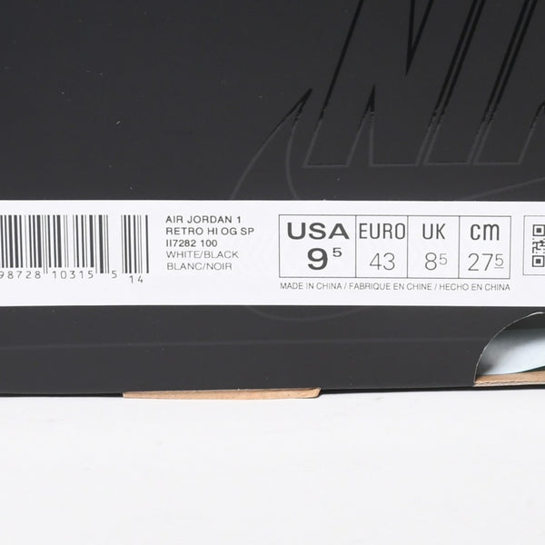 新品未使用 NIKE ナイキ × UNION × Fragment Design AIR JORDAN 1 RETRO HIGH OG SP エアジョーダン1 ハイ II7282 100 サイズ9.5 中古 4a005135