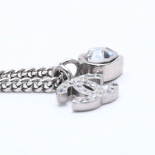 画像をギャラリービューアに読み込む, CHANEL シャネル ココマーク ネックレス シルバー ラインストーン ハート 09C刻印 重量約7.03g 美品 中古 4a005151