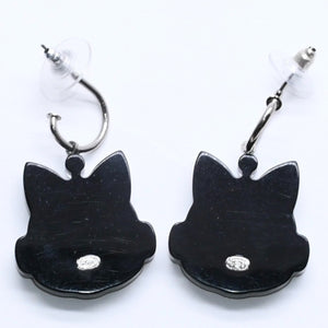 極美品 CHANEL シャネル ピアス イヤリング ロボットキャット ピンク イエロー ラメ 17S刻印 重量約7.52g 中古 4a005161