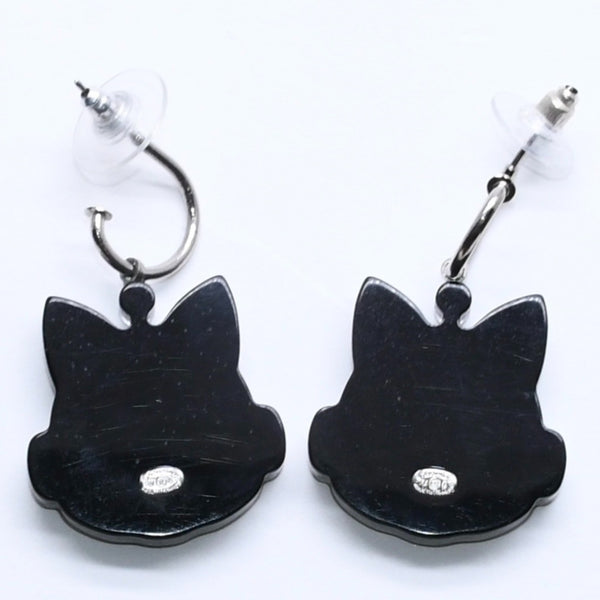 極美品 CHANEL シャネル ピアス イヤリング ロボットキャット ピンク イエロー ラメ 17S刻印 重量約7.52g 中古 4a005161
