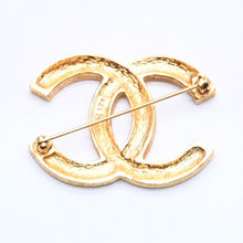 Load image into Gallery viewer, 極美品 CHANEL シャネル ブローチ ラインストーン ココマーク 9.9g GP ラインストーン ゴールド金具 中古 4a005144