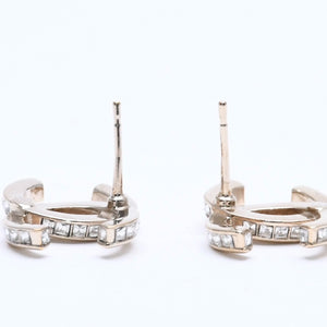 CHANEL シャネル ココマーク ピアス 重量約6.43g B23B刻印 GP メタル ラインストーン クリア ゴールド 両耳用 美品 中古 4a005160