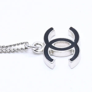 CHANEL シャネル ネックレス ココマーク ブラック シルバー 05V刻印 重量約5.64g 美品 中古 4a005152
