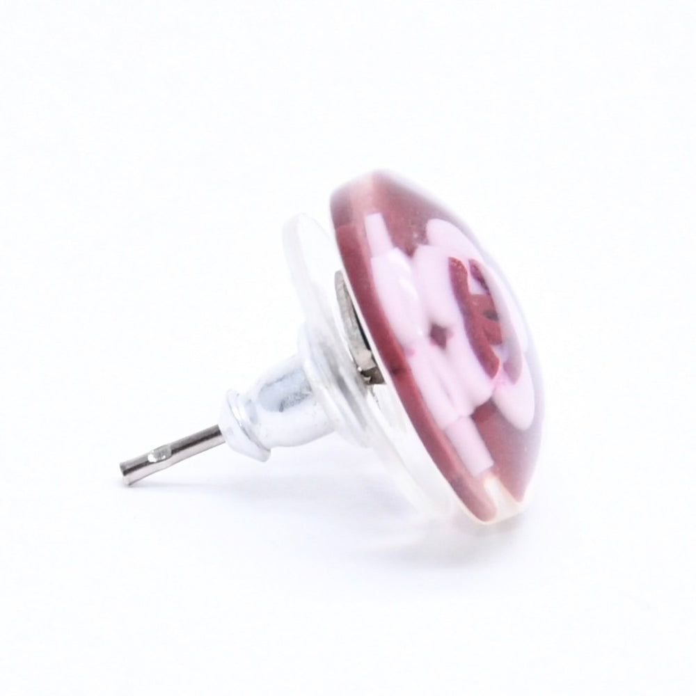 CHANEL Coco Mark Earrings Weight Approx. 1.71g 04S Stamp Camellia Clear Resin For Both Ears Good Condition Used 4a005153