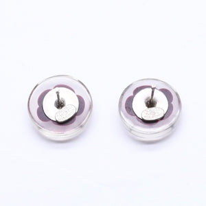 CHANEL シャネル ココマーク ピアス 重量約1.71g 04S刻印 カメリア クリア 樹脂系 両耳用 美品 中古 4a005153