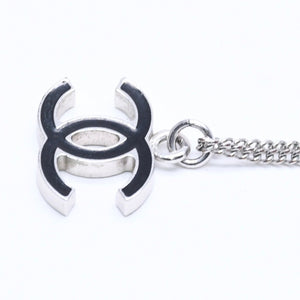 CHANEL シャネル ネックレス ココマーク ブラック シルバー 05V刻印 重量約5.64g 美品 中古 4a005152