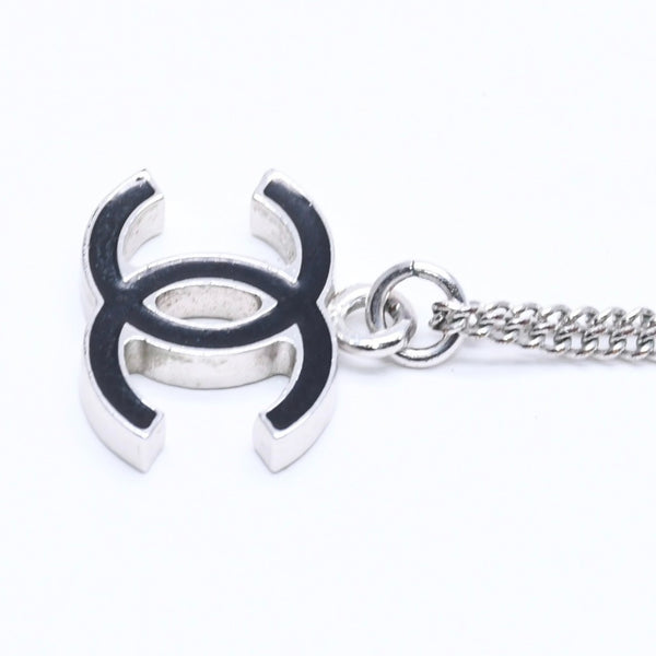 CHANEL シャネル ネックレス ココマーク ブラック シルバー 05V刻印 重量約5.64g 美品 中古 4a005152