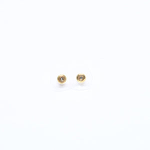 極美品 CHANEL シャネル ピアス ハート ココマーク 両耳 23C刻印 GP ラインストーン ゴールド金具 中古 4a005158