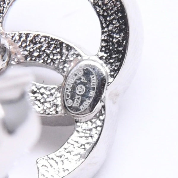 新品同様 CHANEL シャネル ピアスカフ 両耳 ココマーク＆NO5 B23P刻印 メタル ラインストーン 4.5g シルバー金具 中古 4a005155