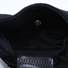 Load image into Gallery viewer, FENDI フェンディ ハンドバッグ ミニクロワッサン ミニマンマポーチ 小物入れ コットンジャージー レザー ブラック シルバー金具 2321 美品 中古 4a004857