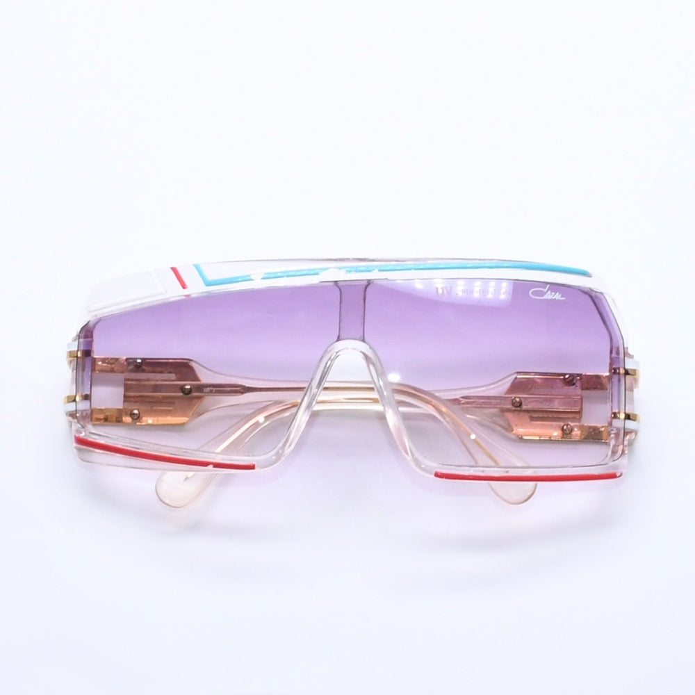 CAZAL カザール シールド サングラス アイウェア クリア マルチカラー プラスチック メタル GP 美品 中古 4a005171