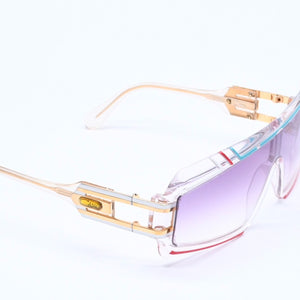 CAZAL カザール シールド サングラス アイウェア クリア マルチカラー プラスチック メタル GP 美品 中古 4a005171