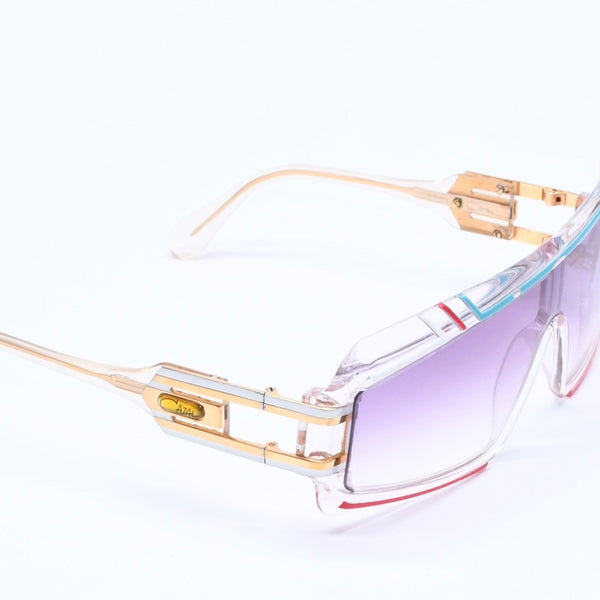 CAZAL カザール シールド サングラス アイウェア クリア マルチカラー プラスチック メタル GP 美品 中古 4a005171