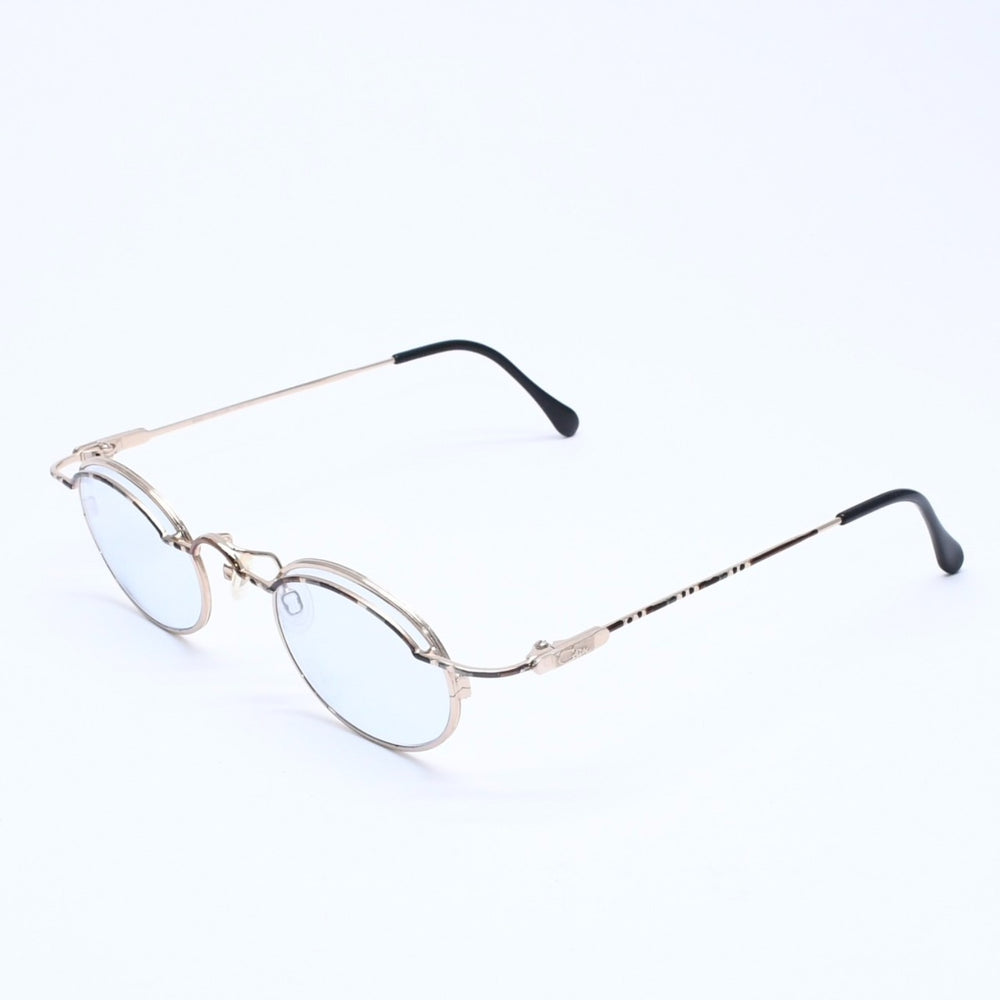 CAZAL カザール サングラス アイウェア 775 サイズ45□23 135 ゴールド ブルー メタル プラスチック 美品 中古 4a005165