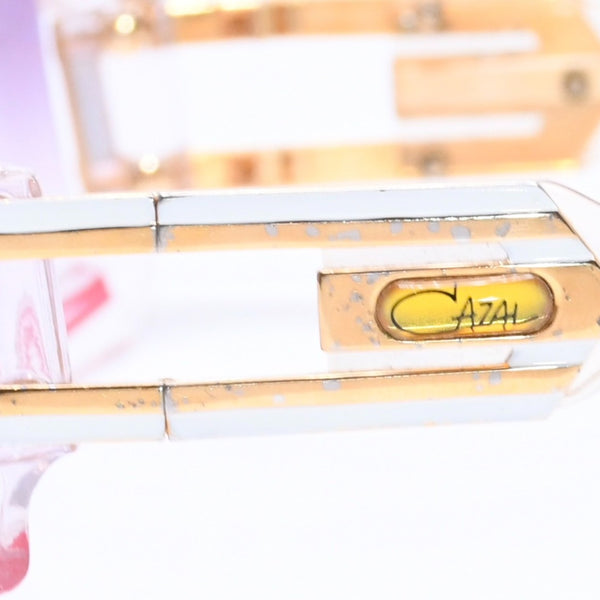 CAZAL カザール シールド サングラス アイウェア クリア マルチカラー プラスチック メタル GP 美品 中古 4a005171