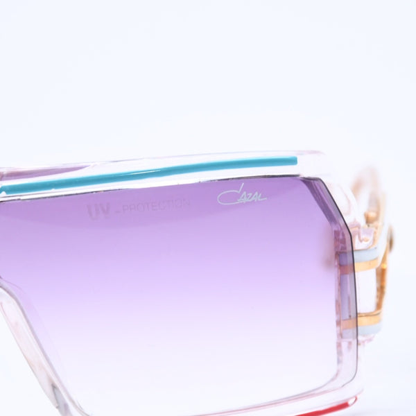 CAZAL カザール シールド サングラス アイウェア クリア マルチカラー プラスチック メタル GP 美品 中古 4a005171