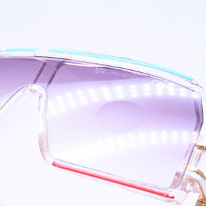 CAZAL カザール シールド サングラス アイウェア クリア マルチカラー プラスチック メタル GP 美品 中古 4a005171