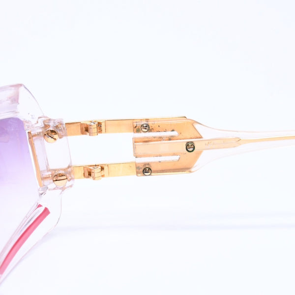 CAZAL カザール シールド サングラス アイウェア クリア マルチカラー プラスチック メタル GP 美品 中古 4a005171
