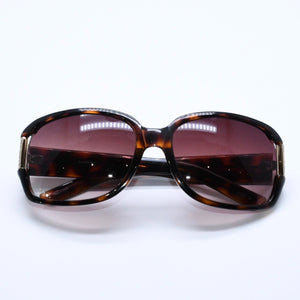 Liz claiborne リズ クレイボーン サングラス アイウェア 81521 べっ甲カラー ブラウン プラスチック メタル GP 美品 中古 4a005069