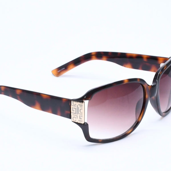 Liz claiborne リズ クレイボーン サングラス アイウェア 81521 べっ甲カラー ブラウン プラスチック メタル GP 美品 中古 4a005069