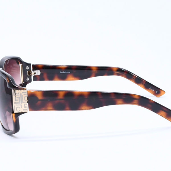 Liz claiborne リズ クレイボーン サングラス アイウェア 81521 べっ甲カラー ブラウン プラスチック メタル GP 美品 中古 4a005069