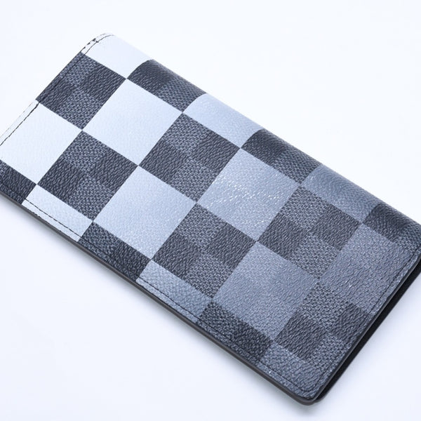 極美品 LOUIS VUITTON ルイヴィトン 長財布 ダミエグラフィット N40415 グレー ホワイト ブラック ジャイアント ポルトフォイユ・ブラザNM 中古 4a005090