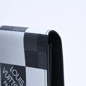 極美品 LOUIS VUITTON ルイヴィトン 長財布 ダミエグラフィット N40415 グレー ホワイト ブラック ジャイアント ポルトフォイユ・ブラザNM 中古 4a005090