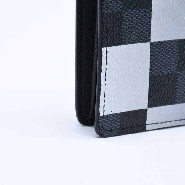 極美品 LOUIS VUITTON ルイヴィトン 長財布 ダミエグラフィット N40415 グレー ホワイト ブラック ジャイアント ポルトフォイユ・ブラザNM 中古 4a005090