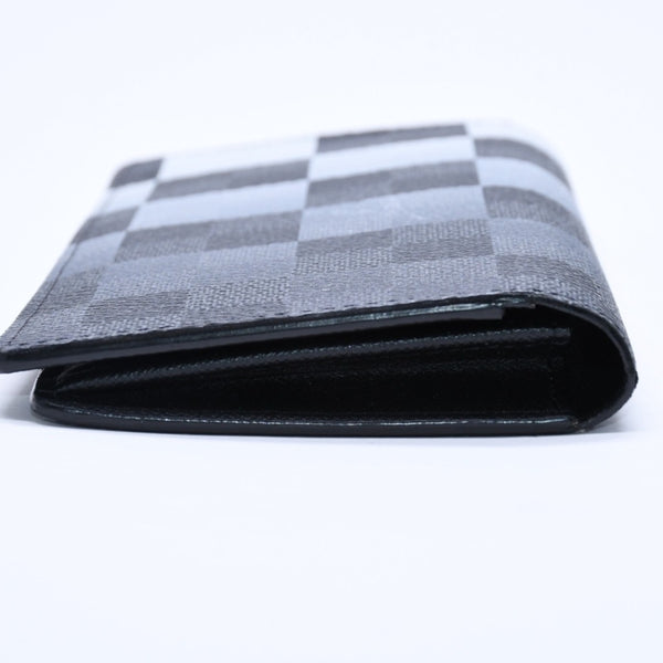 極美品 LOUIS VUITTON ルイヴィトン 長財布 ダミエグラフィット N40415 グレー ホワイト ブラック ジャイアント ポルトフォイユ・ブラザNM 中古 4a005090