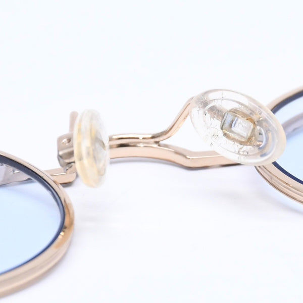 CAZAL カザール サングラス アイウェア 775 サイズ45□23 135 ゴールド ブルー メタル プラスチック 美品 中古 4a005165