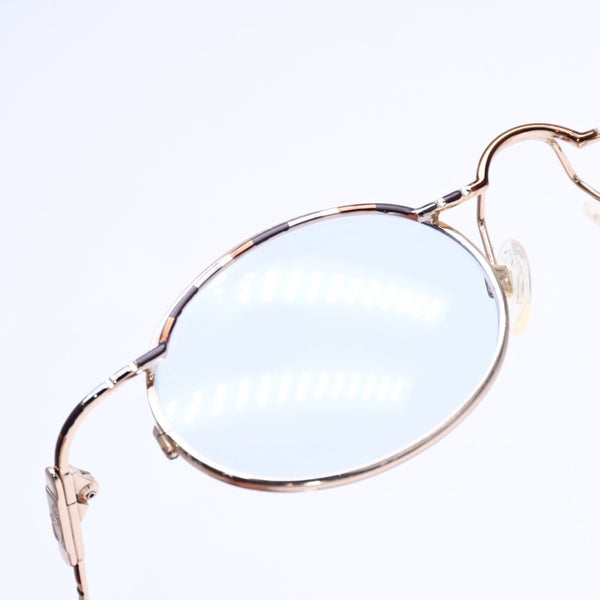 CAZAL カザール サングラス アイウェア 775 サイズ45□23 135 ゴールド ブルー メタル プラスチック 美品 中古 4a005165