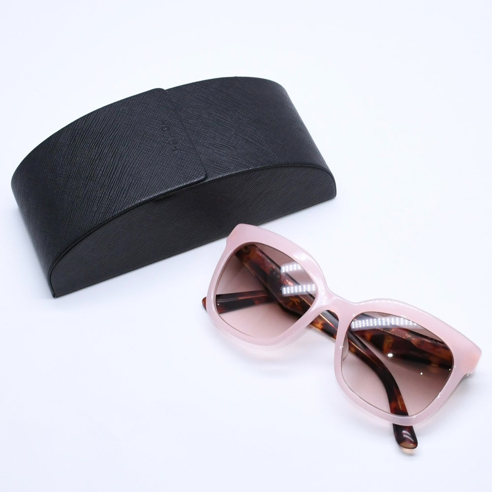 PRADA プラダ サングラス アイウェア SPR24Q-F UEW-0A6 サイズ53□19 140 べっ甲カラー ピンク 美品 中古 4a005167