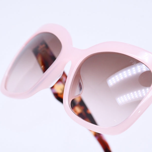 PRADA プラダ サングラス アイウェア SPR24Q-F UEW-0A6 サイズ53□19 140 べっ甲カラー ピンク 美品 中古 4a005167
