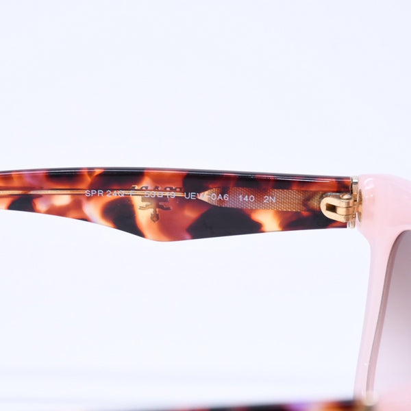 PRADA プラダ サングラス アイウェア SPR24Q-F UEW-0A6 サイズ53□19 140 べっ甲カラー ピンク 美品 中古 4a005167