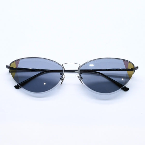 BOTTEGAVENETA ボッテガヴェネタ ハーフリム サングラス アイウェア BV0245S 001 サイズ60□17-140 イントレチャート 美品 中古 4a005212