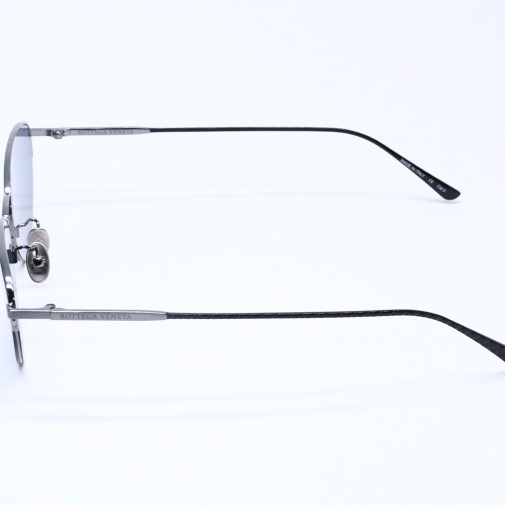 BOTTEGAVENETA Bottega Veneta Half Rim Sunglasses Eyewear BV0245S 001 Size 60□17-140 Intrecciato Good Condition Used 4a005212
