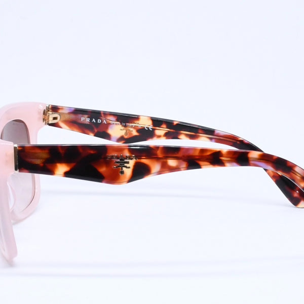 PRADA プラダ サングラス アイウェア SPR24Q-F UEW-0A6 サイズ53□19 140 べっ甲カラー ピンク 美品 中古 4a005167