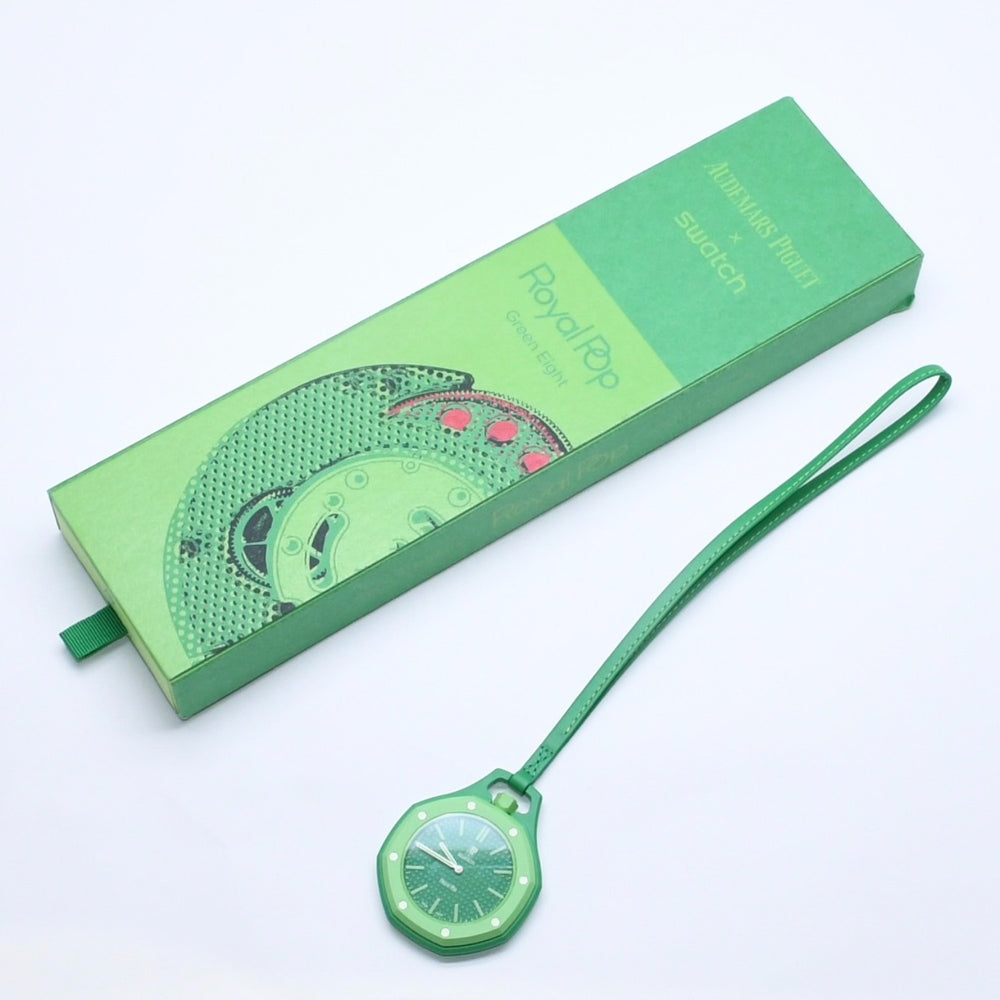 New and unused SWATCH Swatch × AUDEMARS PIGUET ROIAL POP Green Eight SSX03G100N Royal Oak Lepine SISTEM51 Watch Used 4a005235