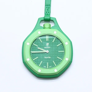 新品未使用 SWATCH スウォッチ × AUDEMARS PIGUET ROIAL POP グリーンエイト SSX03G100N ロイヤルオーク レピーヌ SISTEM51 時計 中古 4a005235