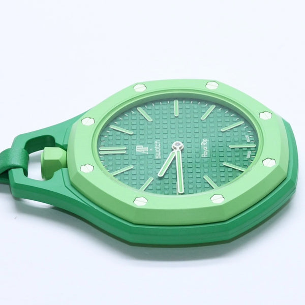 新品未使用 SWATCH スウォッチ × AUDEMARS PIGUET ROIAL POP グリーンエイト SSX03G100N ロイヤルオーク レピーヌ SISTEM51 時計 中古 4a005235