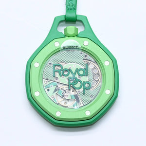 新品未使用 SWATCH スウォッチ × AUDEMARS PIGUET ROIAL POP グリーンエイト SSX03G100N ロイヤルオーク レピーヌ SISTEM51 時計 中古 4a005235