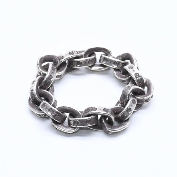 CHROME HEARTS クロムハーツ ペーパーチェーンリング 指輪 サイズ11号 重量約4.74g シルバー925 アクセサリー 美品 中古 4a005199