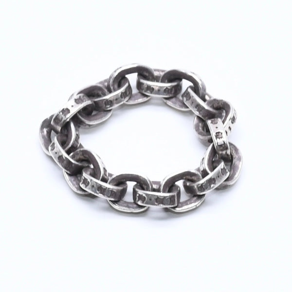 CHROME HEARTS クロムハーツ ペーパーチェーンリング 指輪 サイズ11号 重量約4.74g シルバー925 アクセサリー 美品 中古 4a005199
